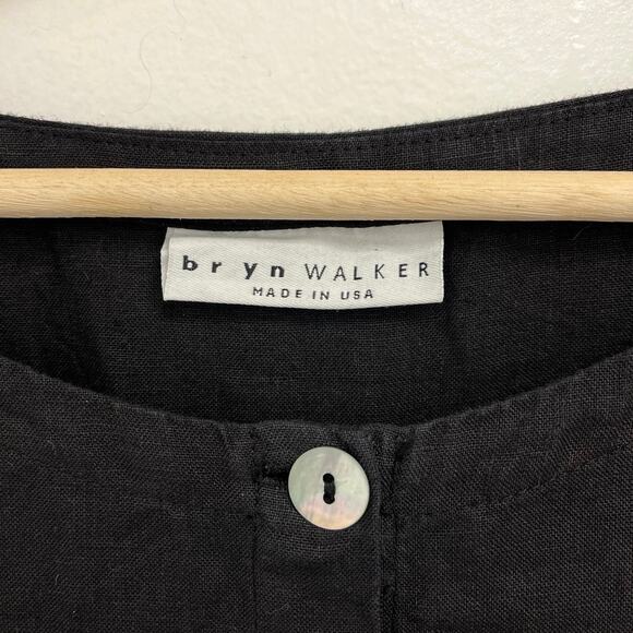 NWT Bryn Walker Linen A-Line Lagenlook Ruched Asymmetrical Art to Wear Tunic Med - Picture 8 of 14